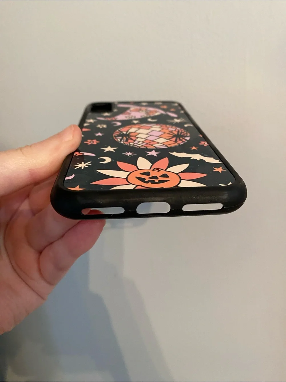 Halloween Pink & Black Witch Disco‎ Phone Case